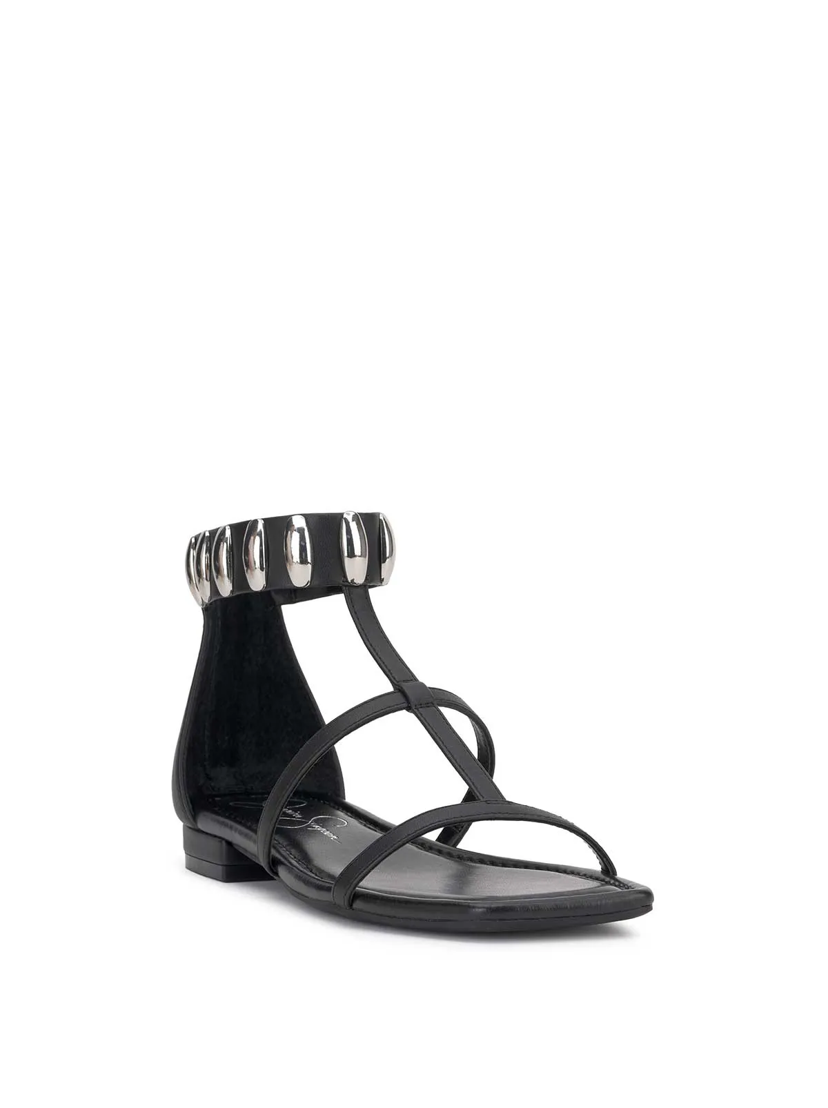 Elusta Flat Sandal in Black sold by Jessica Simpson product image thumbnail 4