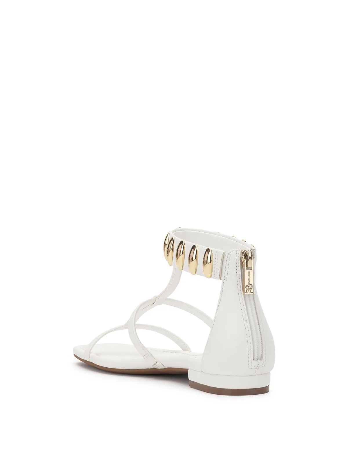 Elusta Flat Sandal in Bright White sold by Jessica Simpson product image thumbnail 3