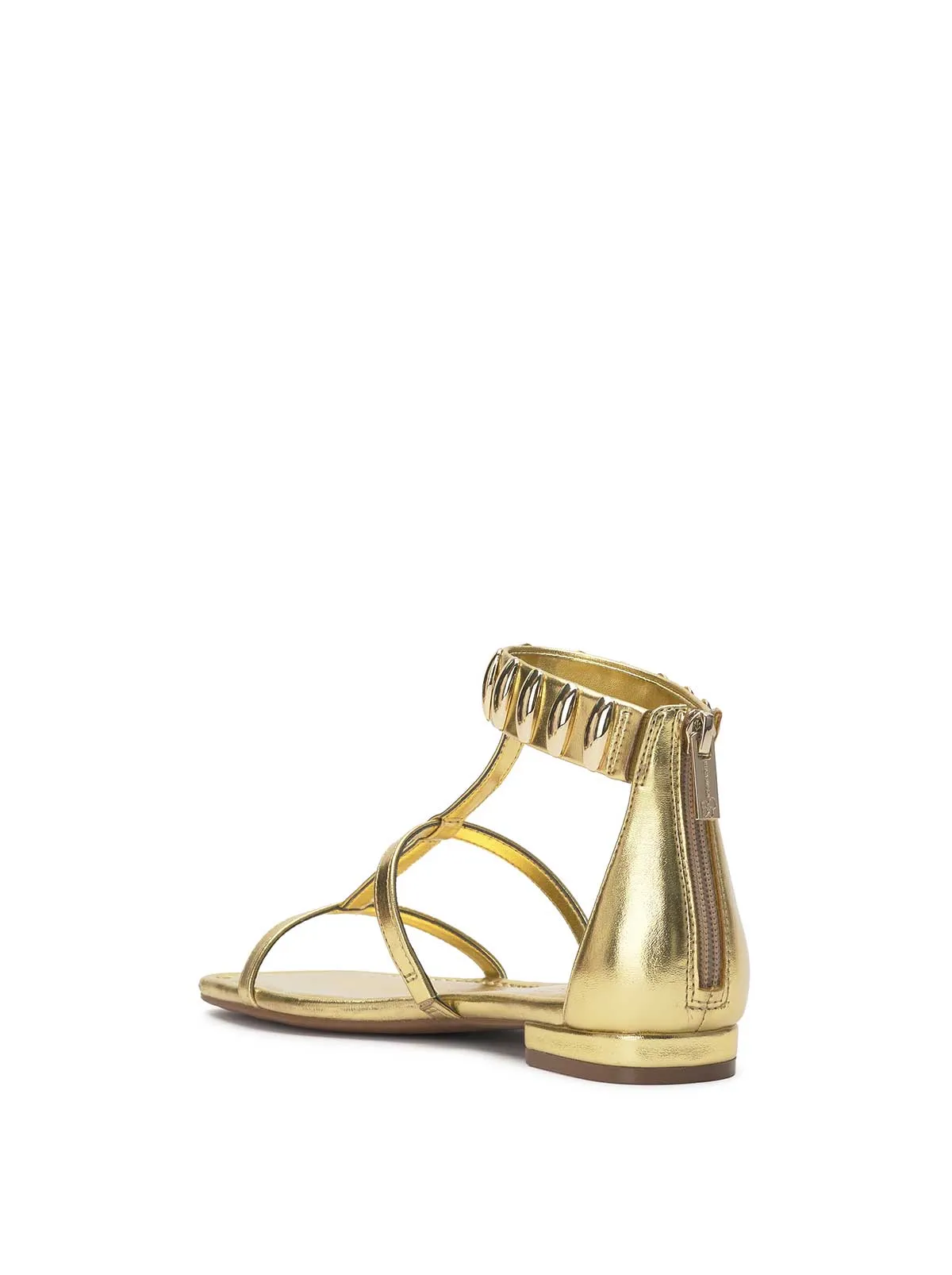 Elusta Flat Sandal in Gold sold by Jessica Simpson product image thumbnail 3