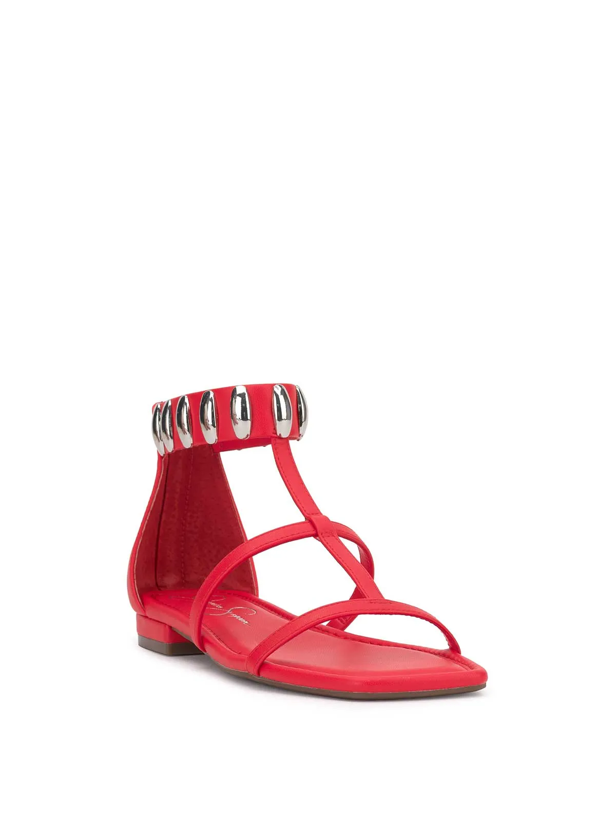 Elusta Flat Sandal in Poppy sold by Jessica Simpson product image thumbnail 4