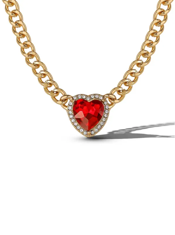 Red Heart Necklace sold by Jessica Simpson