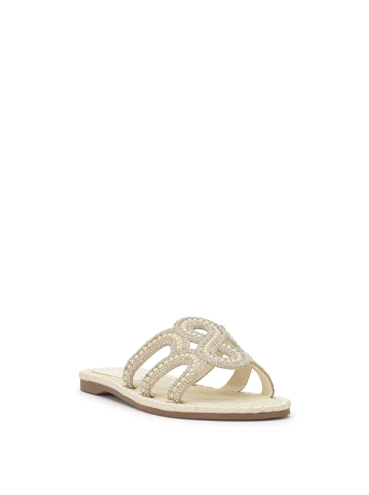 Bria Flat Sandal in Ivory sold by Jessica Simpson product image thumbnail 4
