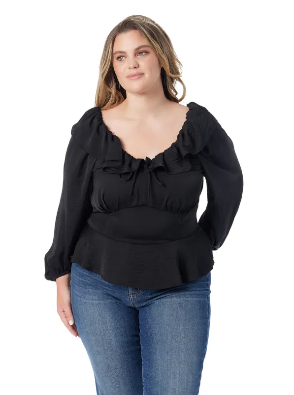 Aki Blouse in Anthracite sold by Jessica Simpson