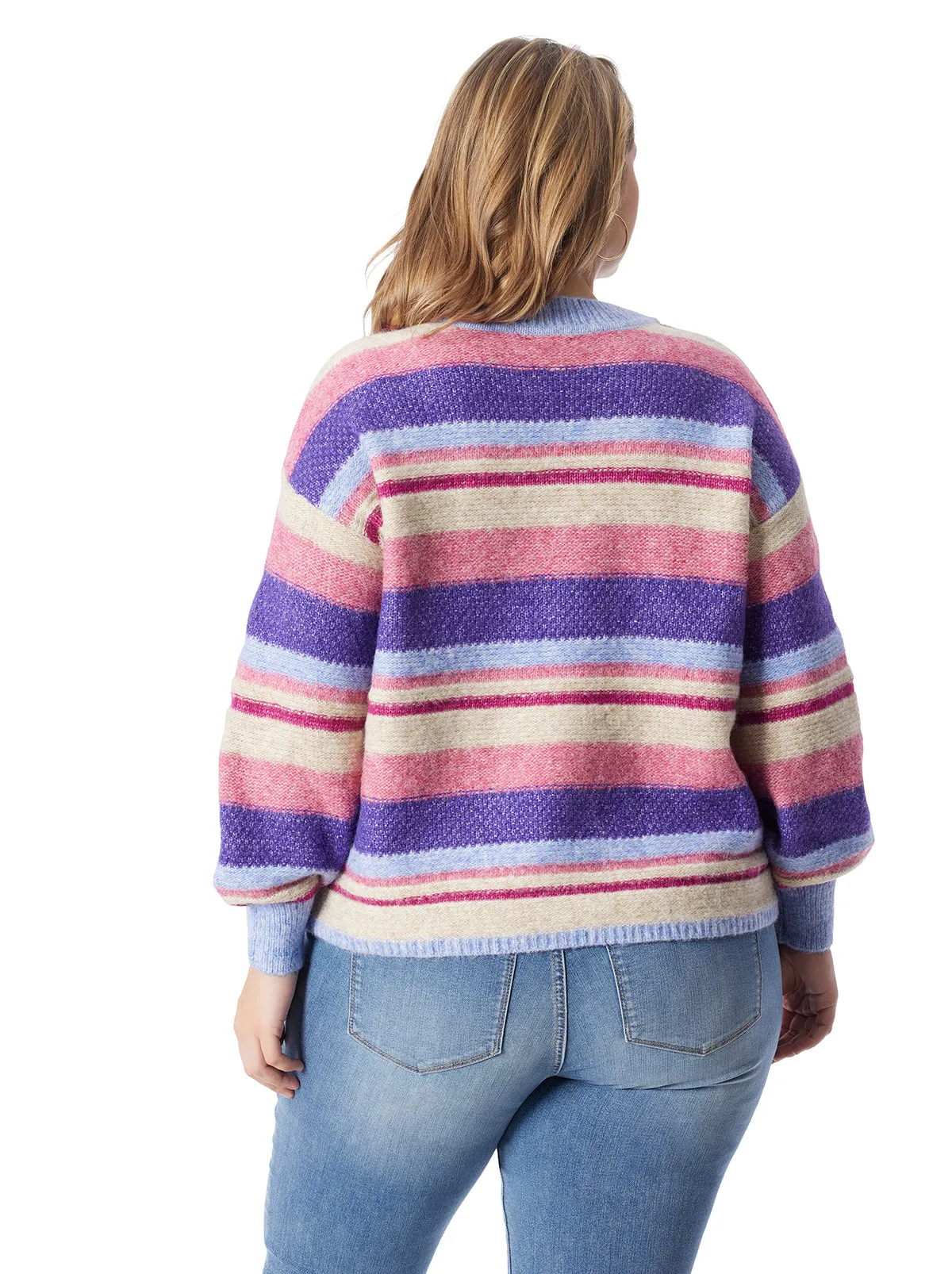Portia Sweater in Lavender Stripe sold by Jessica Simpson product image thumbnail 2