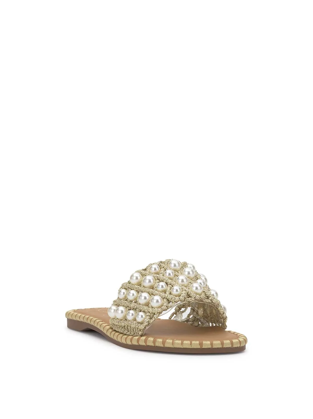 Brennara Flat Sandal in Soft Gold sold by Jessica Simpson product image thumbnail 4