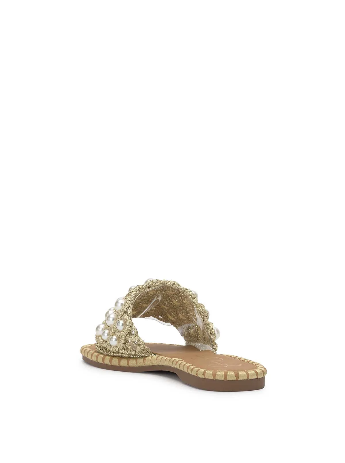 Brennara Flat Sandal in Soft Gold sold by Jessica Simpson product image thumbnail 3