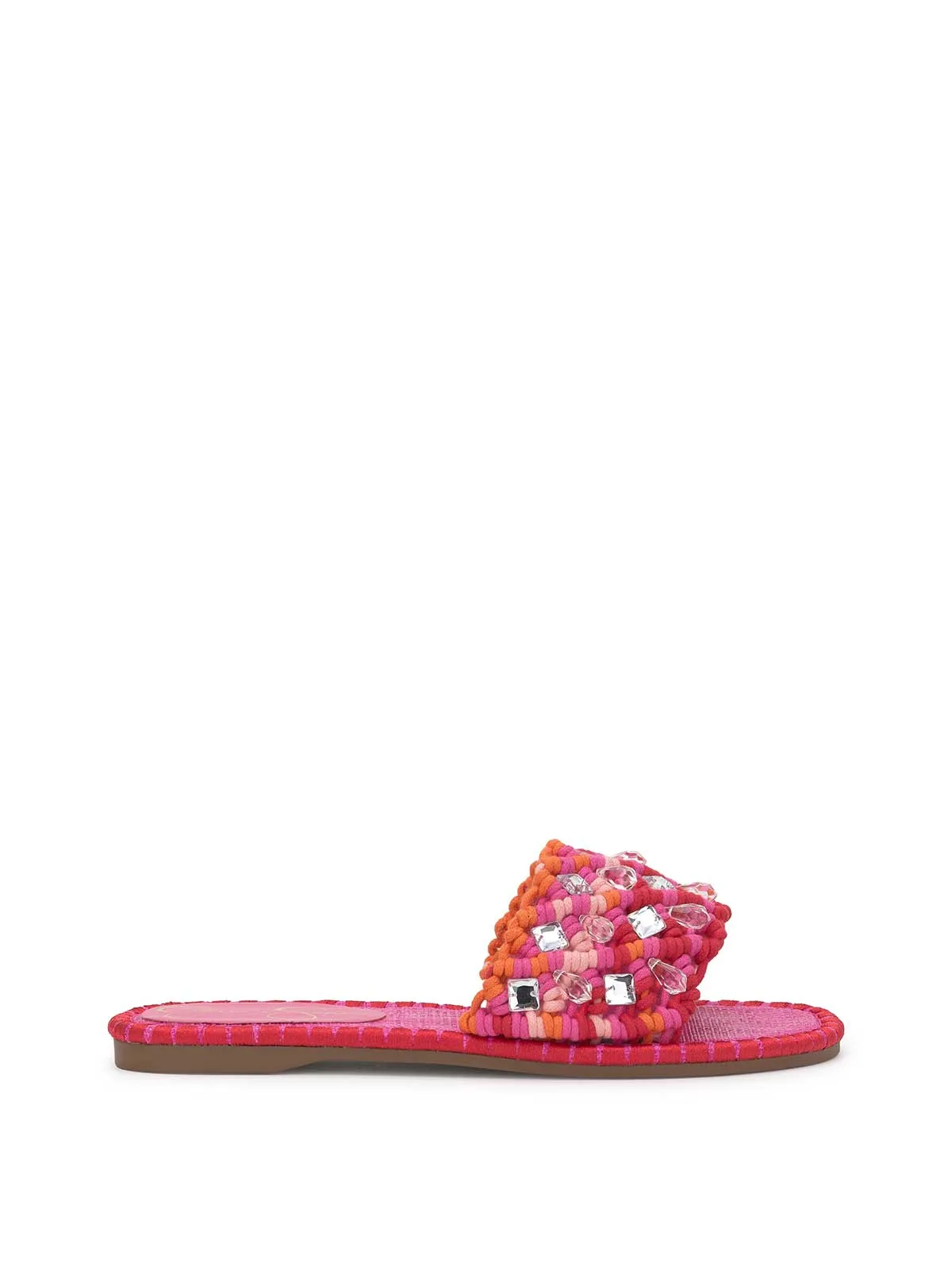 Brennara Flat Sandal in Bright Orchid sold by Jessica Simpson