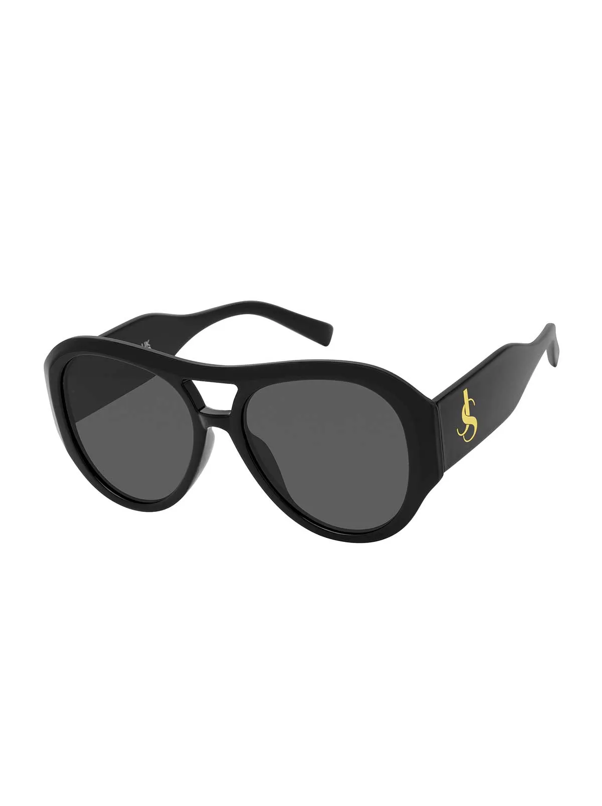 Wide Temple Aviator Sunglasses in Black sold by Jessica Simpson