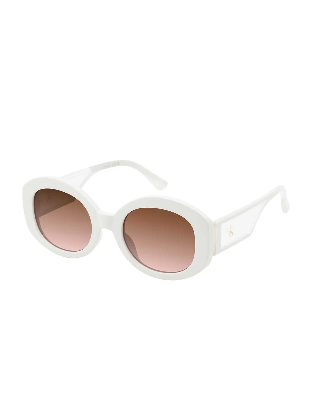 Chic Oval Sunglasses in Cream sold by Jessica Simpson