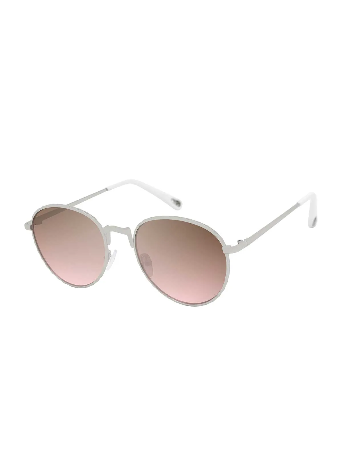 Stylish Metal Round Sunglasses in Matte Silver sold by Jessica Simpson
