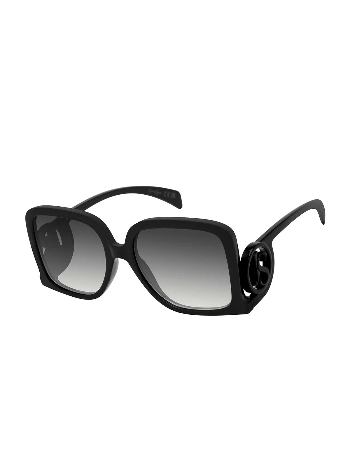 Square Underside Temple Sunglasses in Black sold by Jessica Simpson