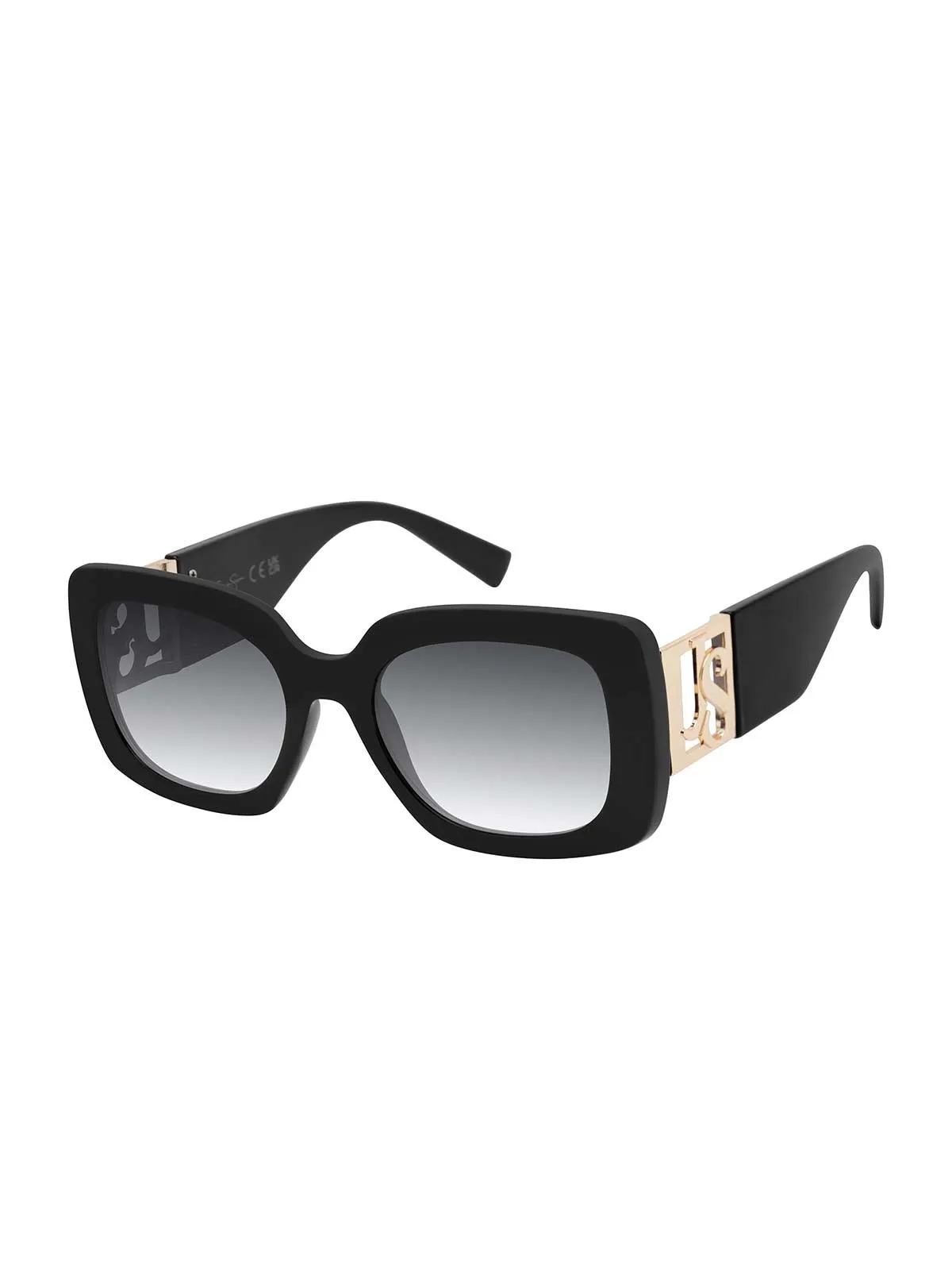Glamorous Square Logo Temple Sunglasses in Black sold by Jessica Simpson