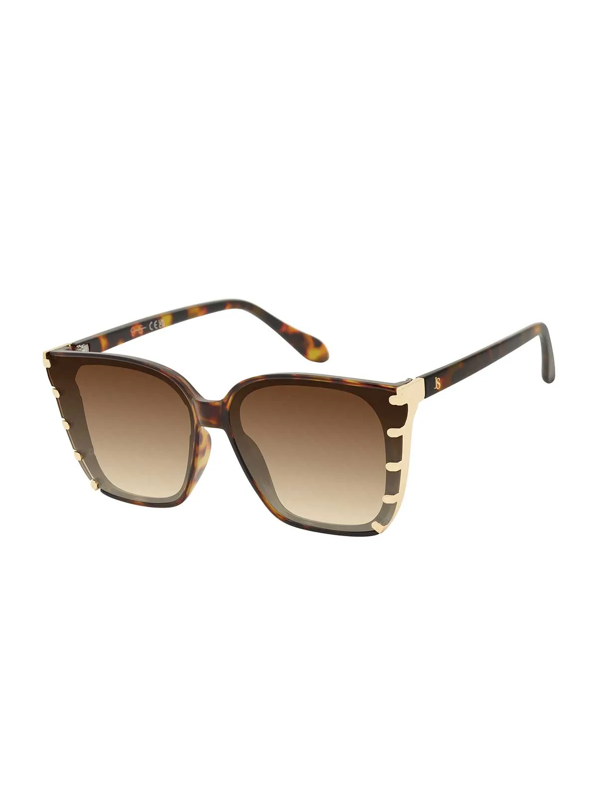 Chic Square Sunglasses in Tortoise sold by Jessica Simpson