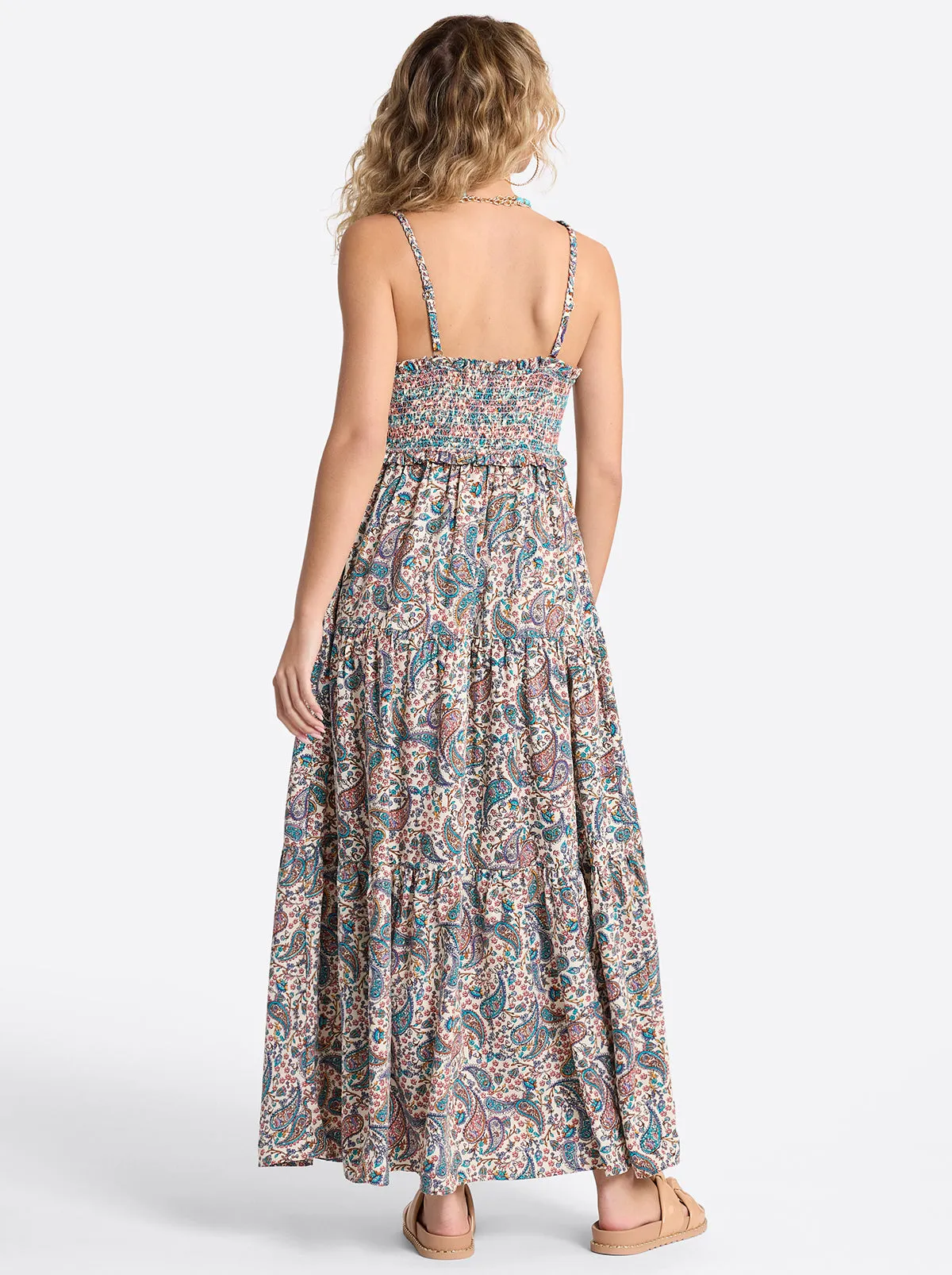 Bronte Dress in Buttercream Playful Paisleys sold by Jessica Simpson product image thumbnail 5