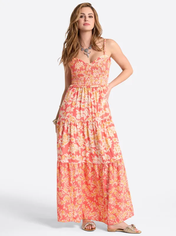 Bronte Dress in Dubarry Prairie Clusters sold by Jessica Simpson