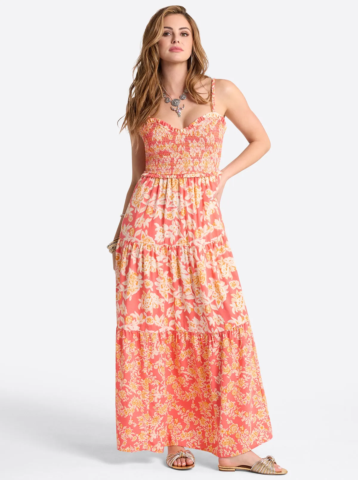 Bronte Dress in Dubarry Prairie Clusters sold by Jessica Simpson