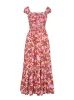 Clarice Maxi Dress in Rosebloom Wild Jacobeans sold by Jessica Simpson
