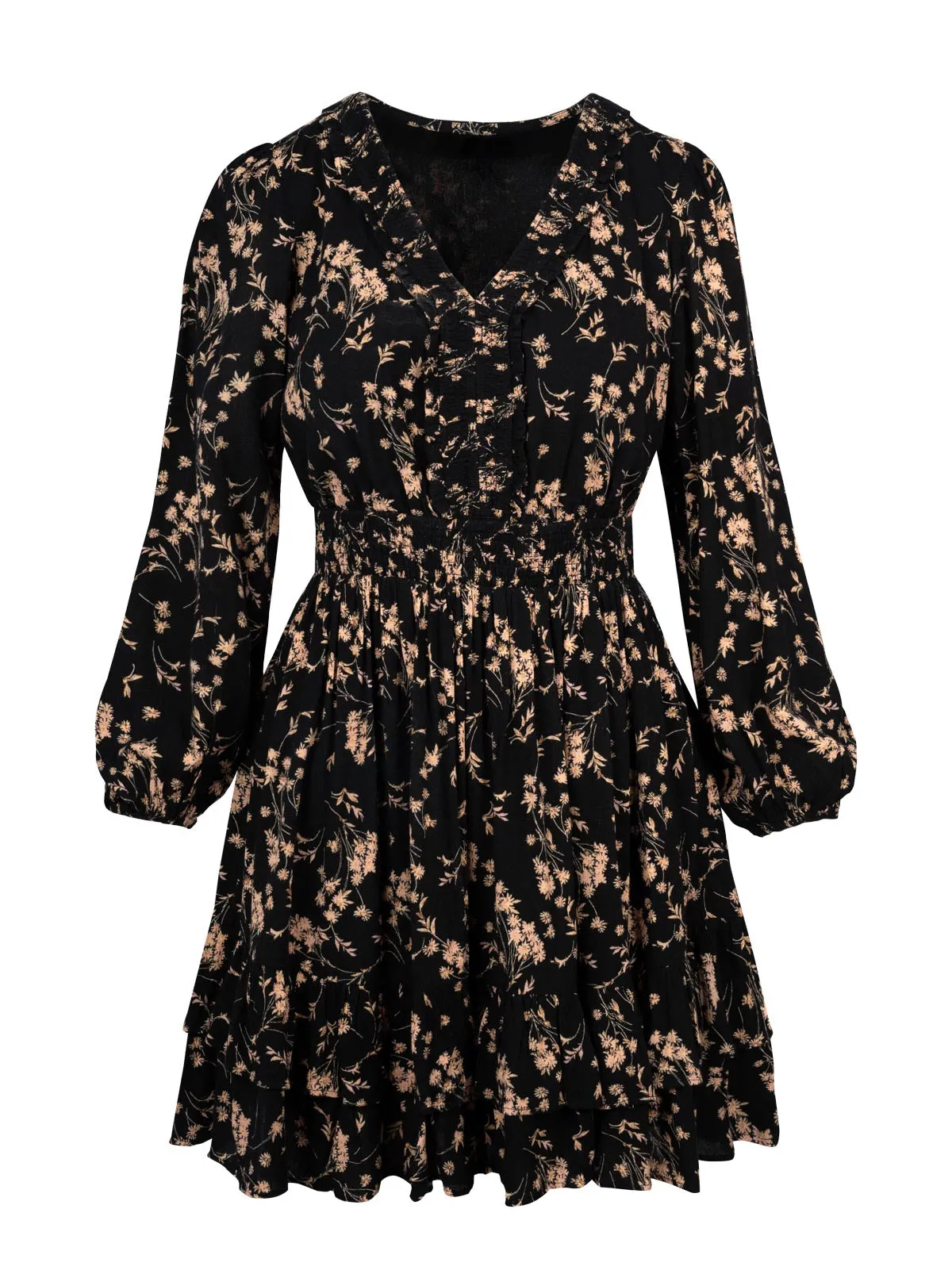 Yara Dress in Obsidian Wispy Ditsies sold by Jessica Simpson product image thumbnail 5