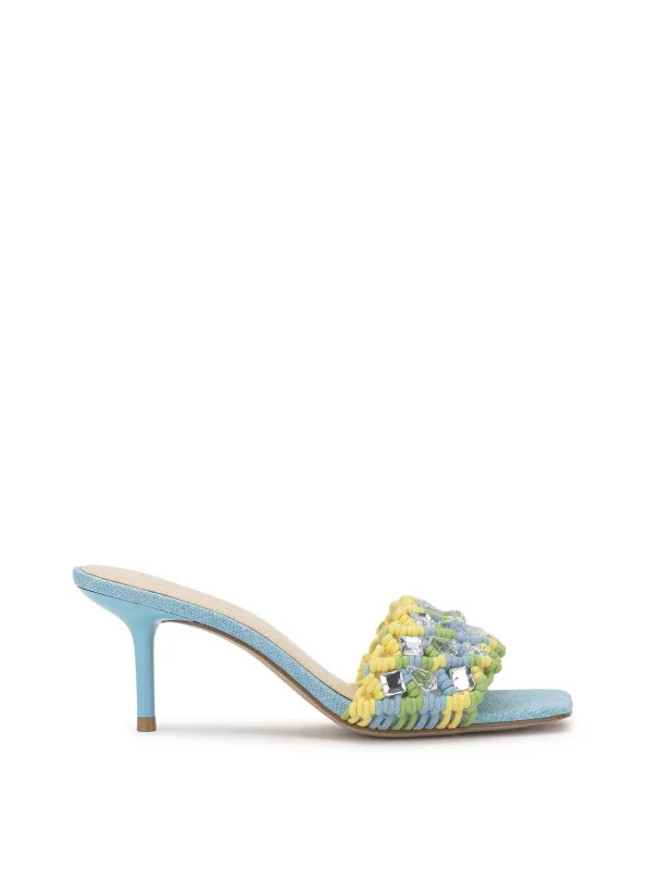 Cameleah Heeled Sandal in Chambre made by Jessica Simpson