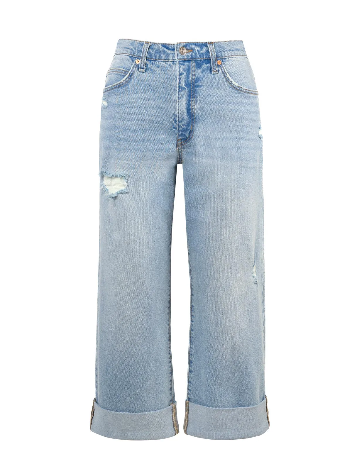 Valentine Wide Leg Boyfriend Jeans in Dearest sold by Jessica Simpson product image thumbnail 5