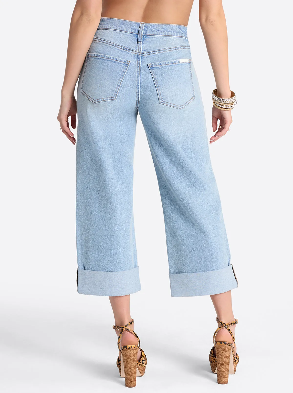 Valentine Wide Leg Boyfriend Jeans in Dearest sold by Jessica Simpson product image thumbnail 3