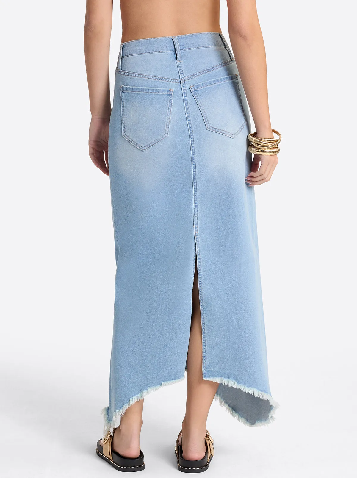 Della Maxi Skirt in Mystic Breeze sold by Jessica Simpson product image thumbnail 4