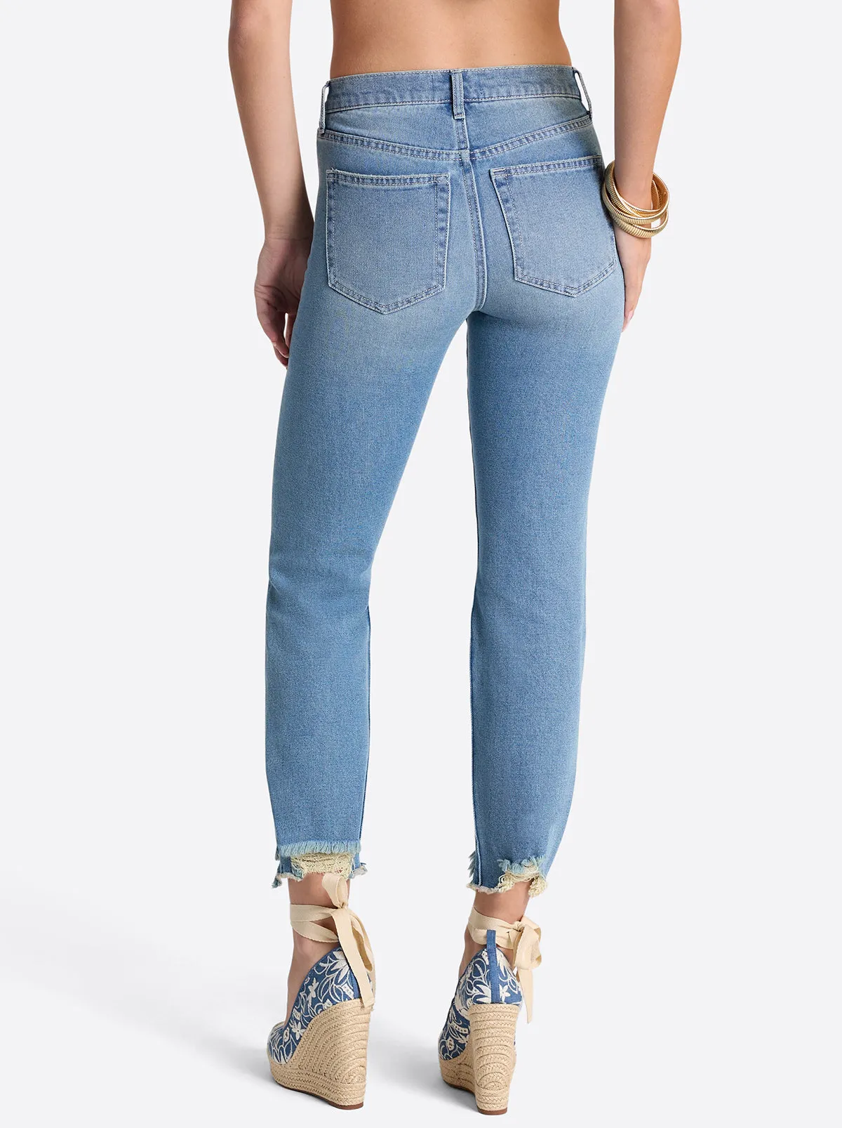 Harmony Straight High Rise Jeans in Incline sold by Jessica Simpson product image thumbnail 3