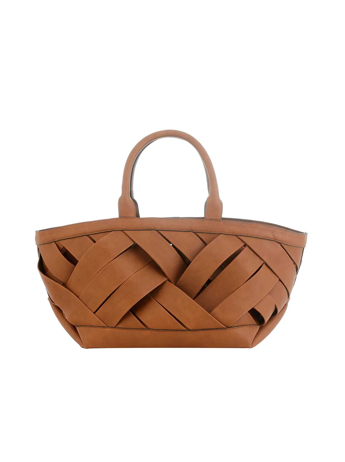 Nora Woven Tote in Luggage sold by Jessica Simpson