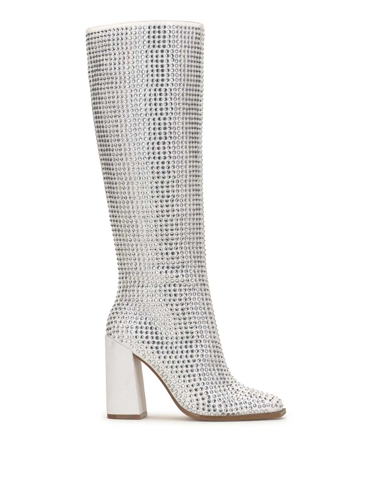 Lovelly Embellished Boot in White sold by Jessica Simpson