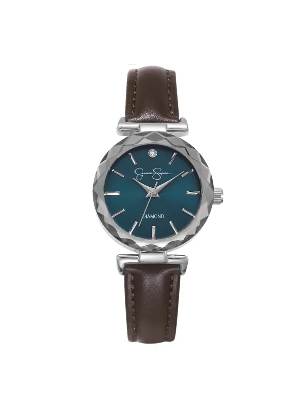 Circle Case Watch in Dark Brown sold by Jessica Simpson