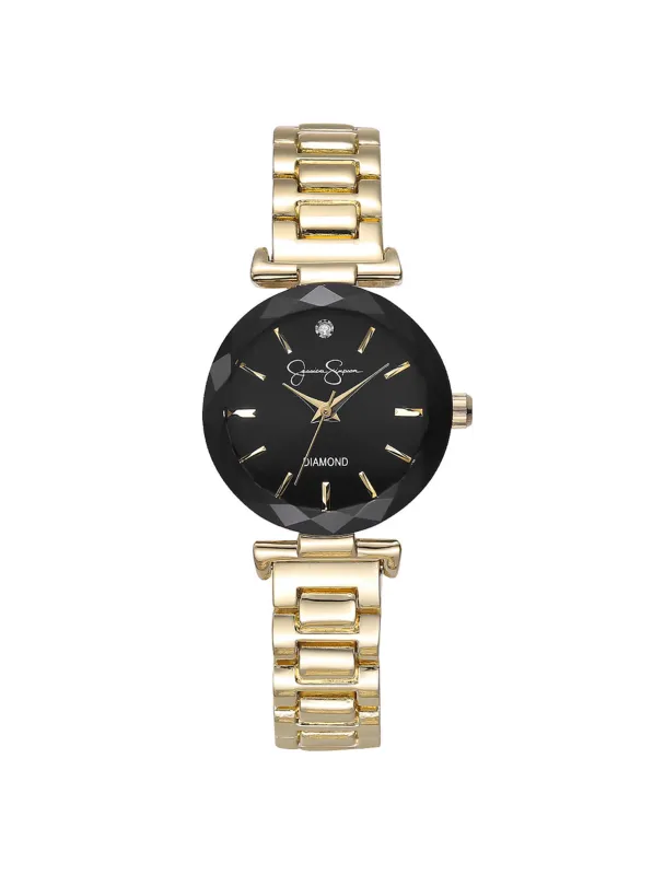Diamond Dial Bracelet Watch in Gold sold by Jessica Simpson
