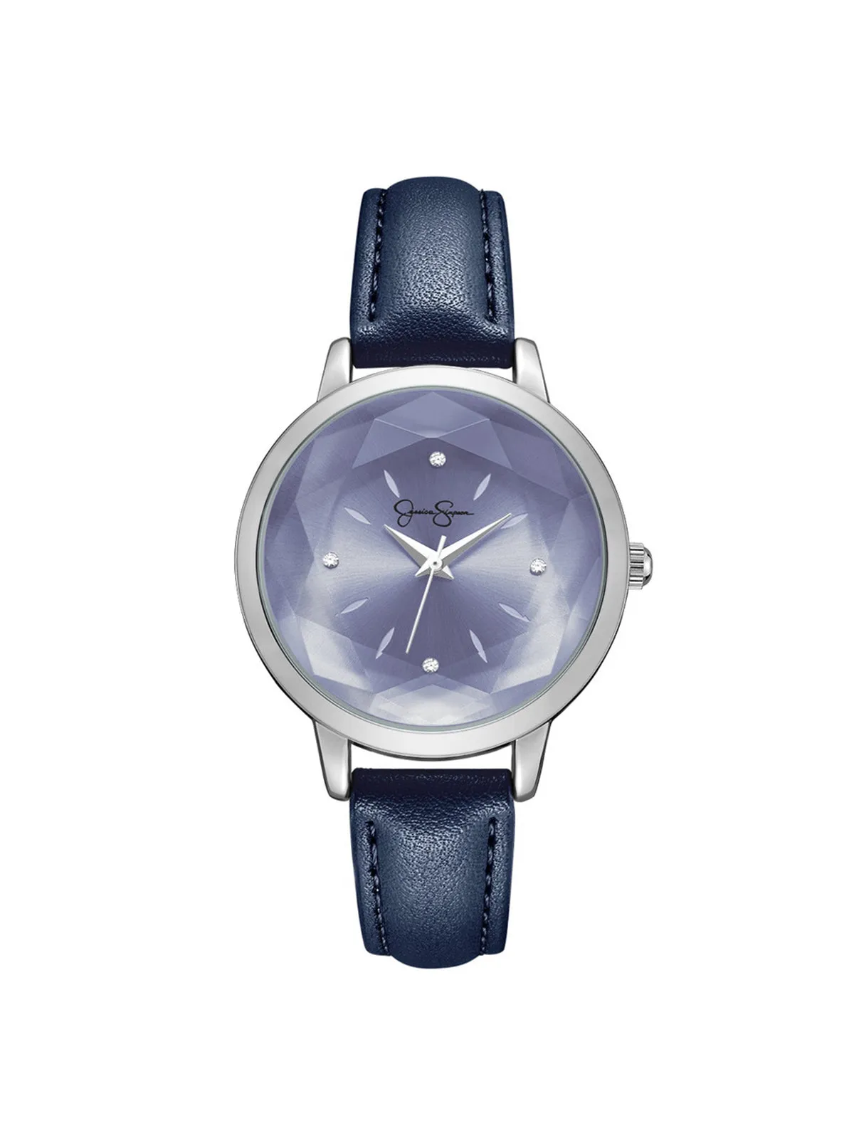 Faceted Glass Watch in Navy sold by Jessica Simpson
