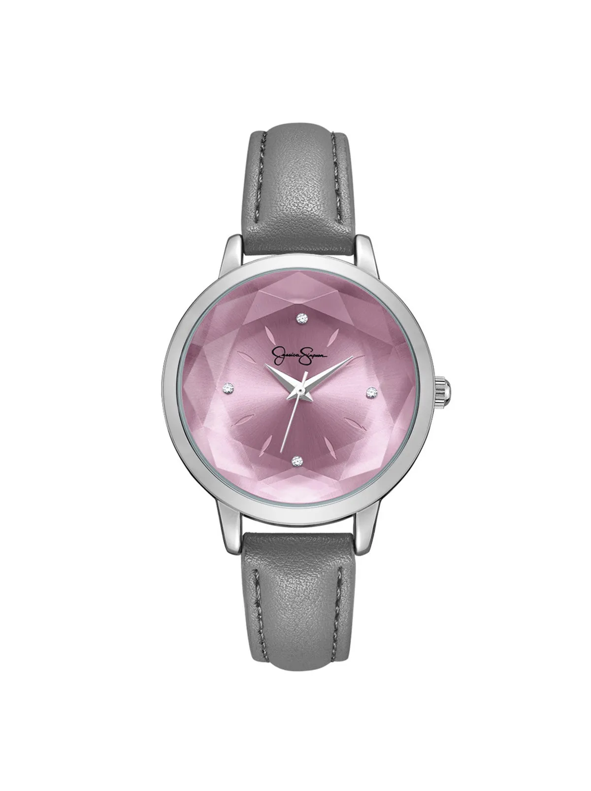 Faceted Glass Watch in Gray sold by Jessica Simpson