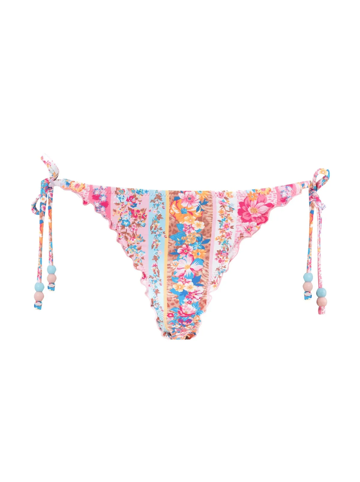 Lettuce Edge String Bikini in Flower Paradise sold by Jessica Simpson product image thumbnail 5