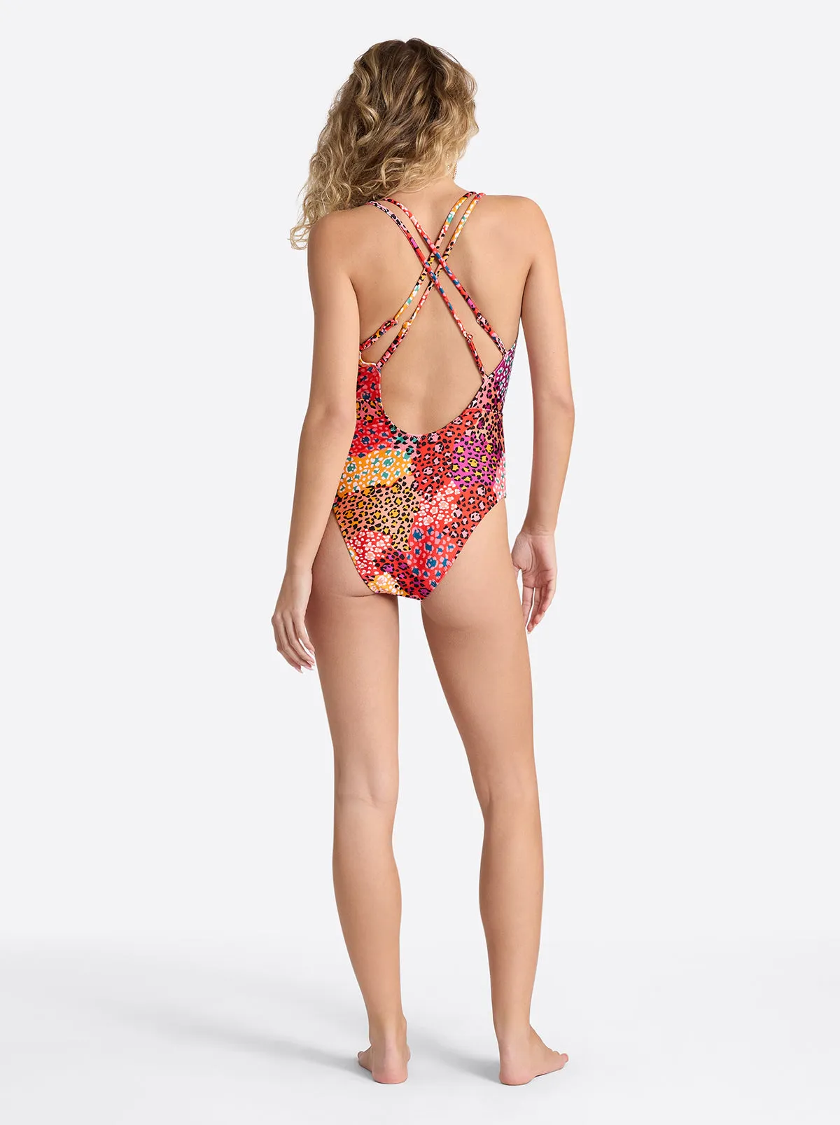 Double Strap Plunge One Piece in Belle of the Ball sold by Jessica Simpson product image thumbnail 3