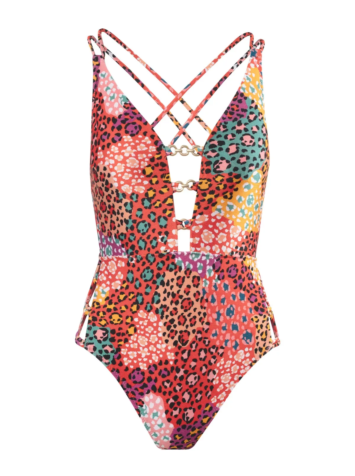 Double Strap Plunge One Piece in Belle of the Ball sold by Jessica Simpson product image thumbnail 5