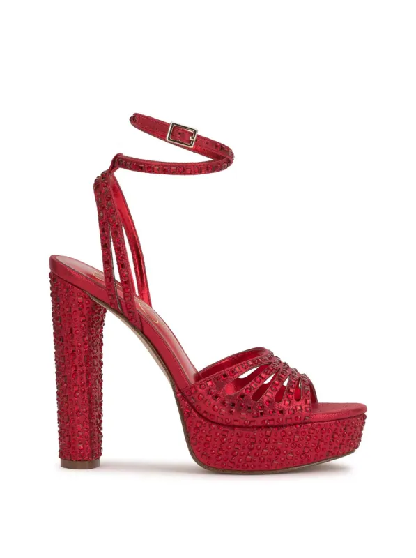 Iralin Platform Sandal in Red Muse sold by Jessica Simpson