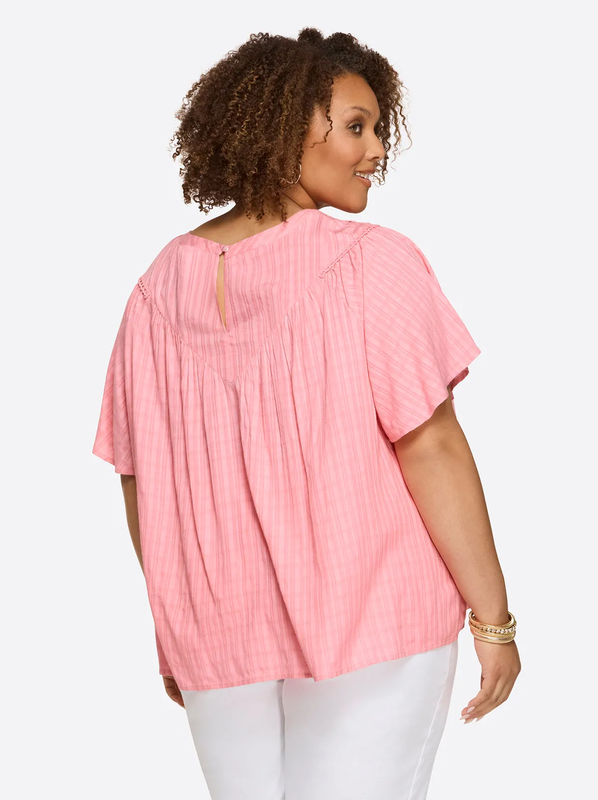 Eloise Blouse in Peony sold by Jessica Simpson product image thumbnail 2