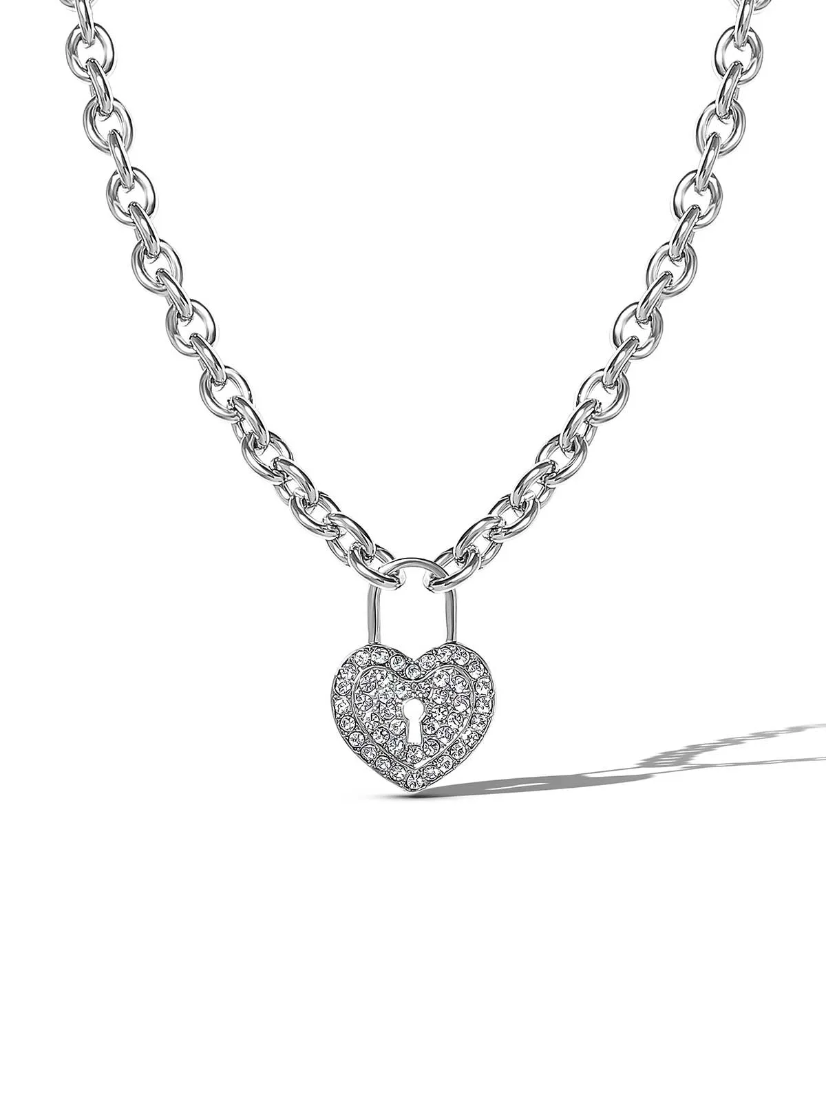 Heart Lock Pendant Necklace sold by Jessica Simpson