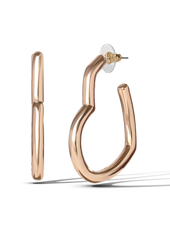Open Heart Hoop Earrings sold by Jessica Simpson