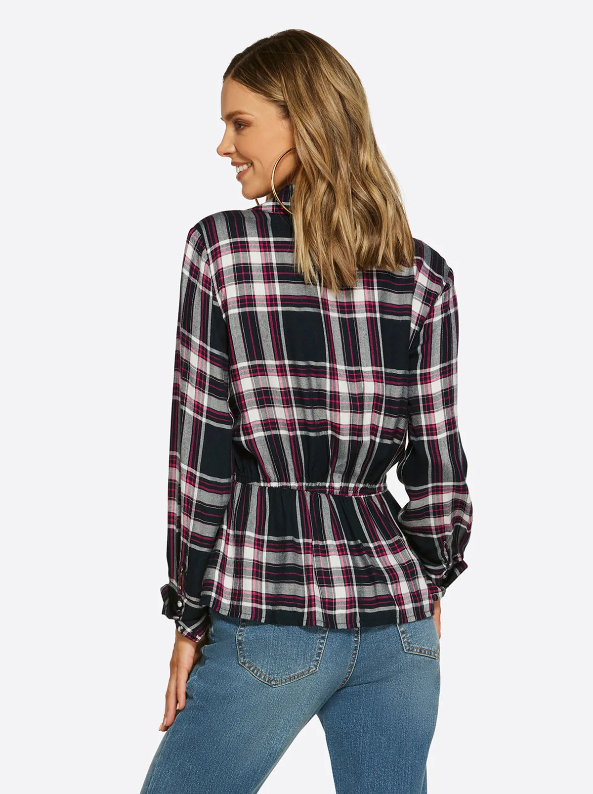 Gillian Top in Bakers Plaid sold by Jessica Simpson product image thumbnail 3