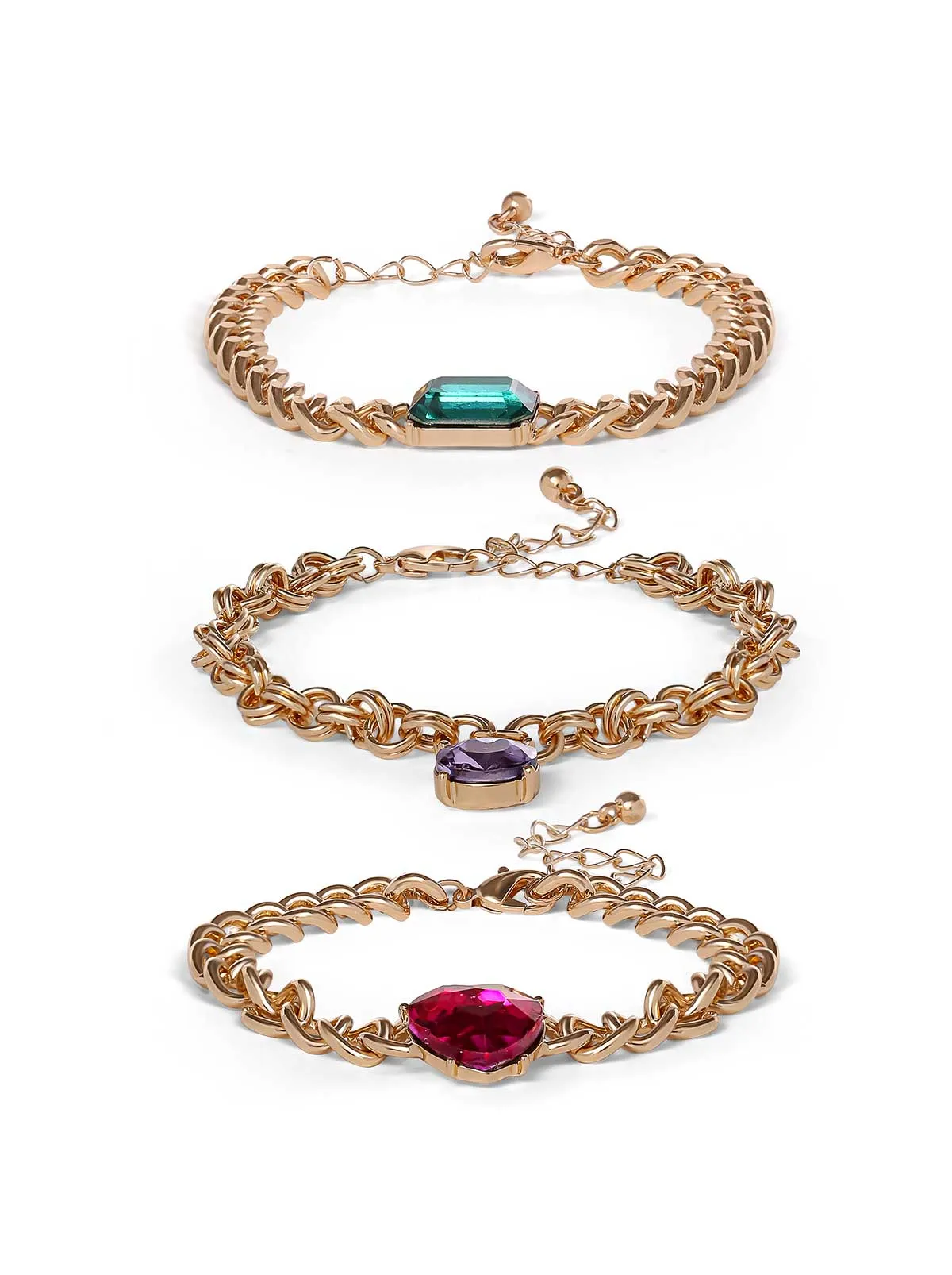 Gemstone Charm Chain Bracelets sold by Jessica Simpson product image thumbnail 2