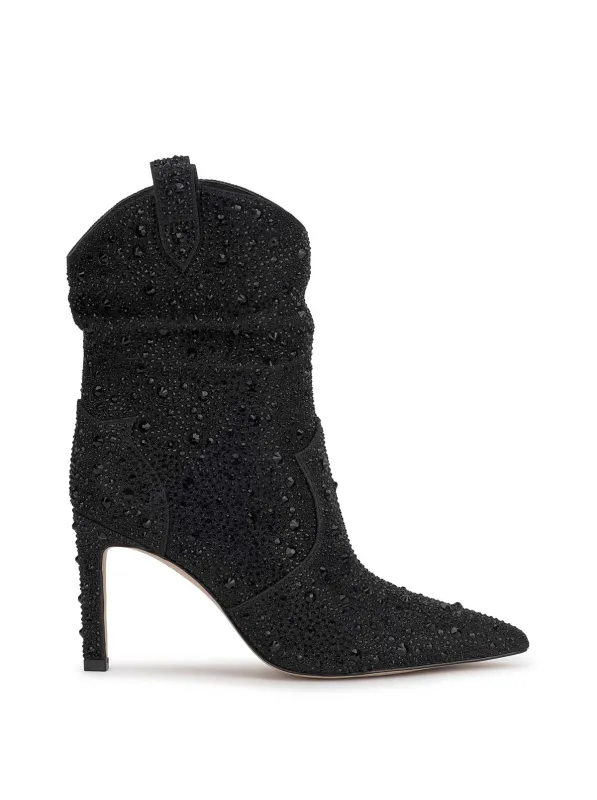 Evgena High Heel Boot in Black sold by Jessica Simpson