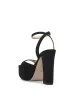 Lirio Platform Sandal in Black Suede sold by Jessica Simpson