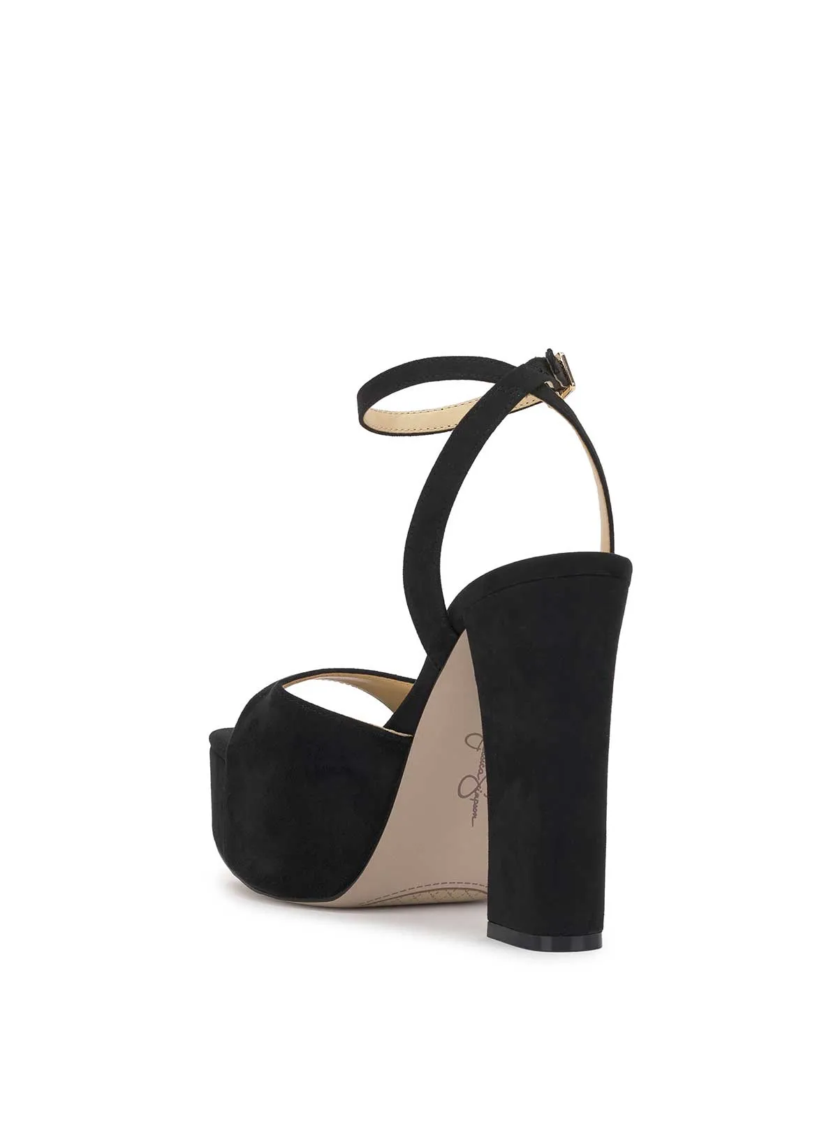 Lirio Platform Sandal in Black Suede sold by Jessica Simpson product image thumbnail 3