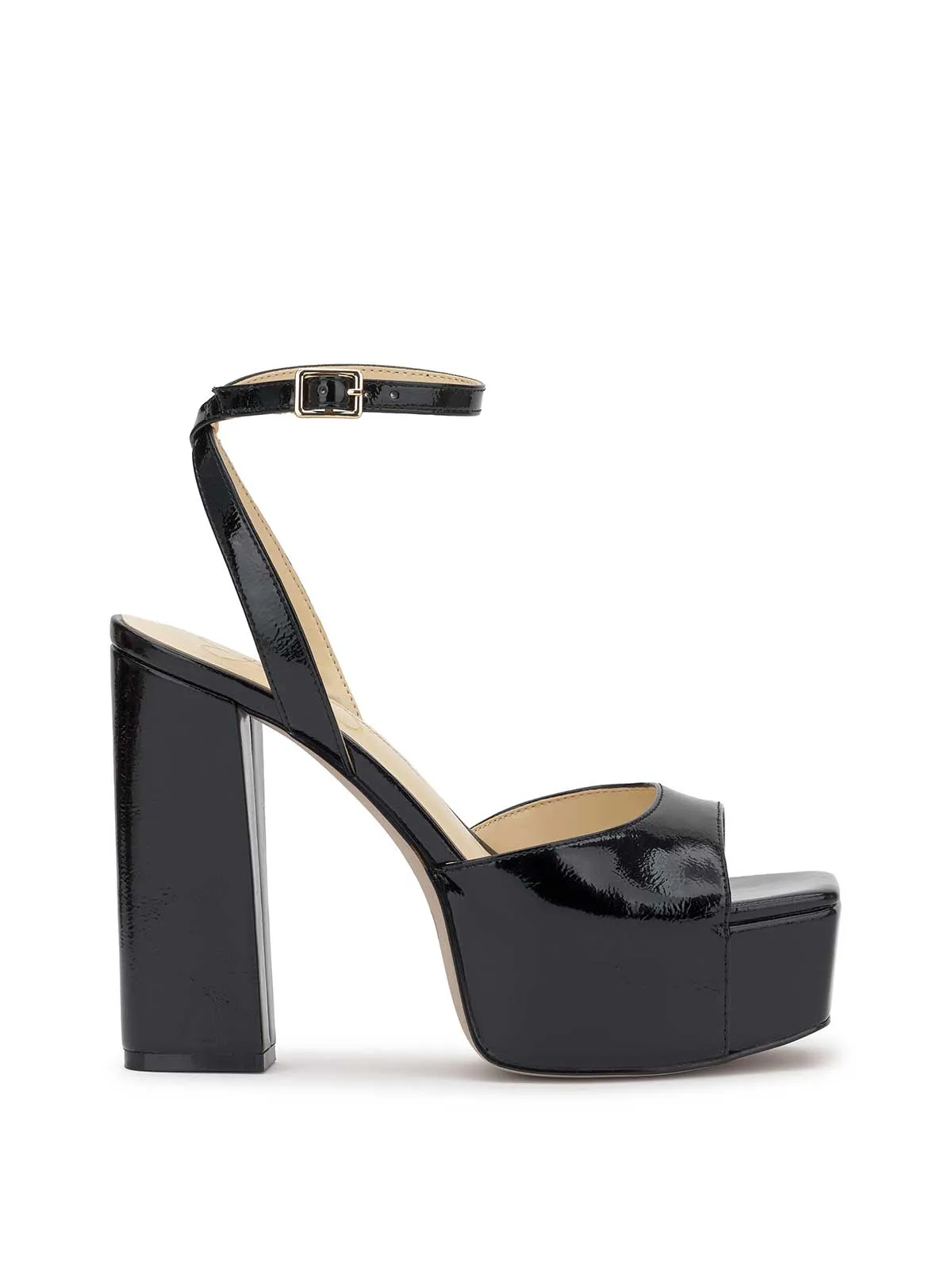Lirio Platform Sandal in Black Patent sold by Jessica Simpson