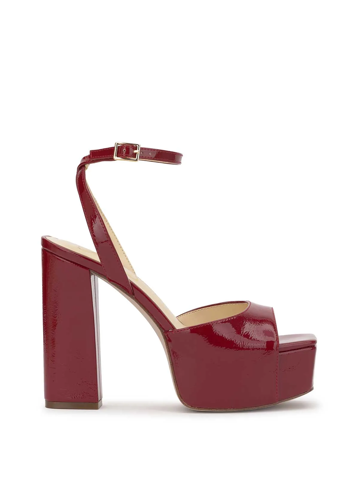 Lirio Platform Sandal in Chili Pepper sold by Jessica Simpson
