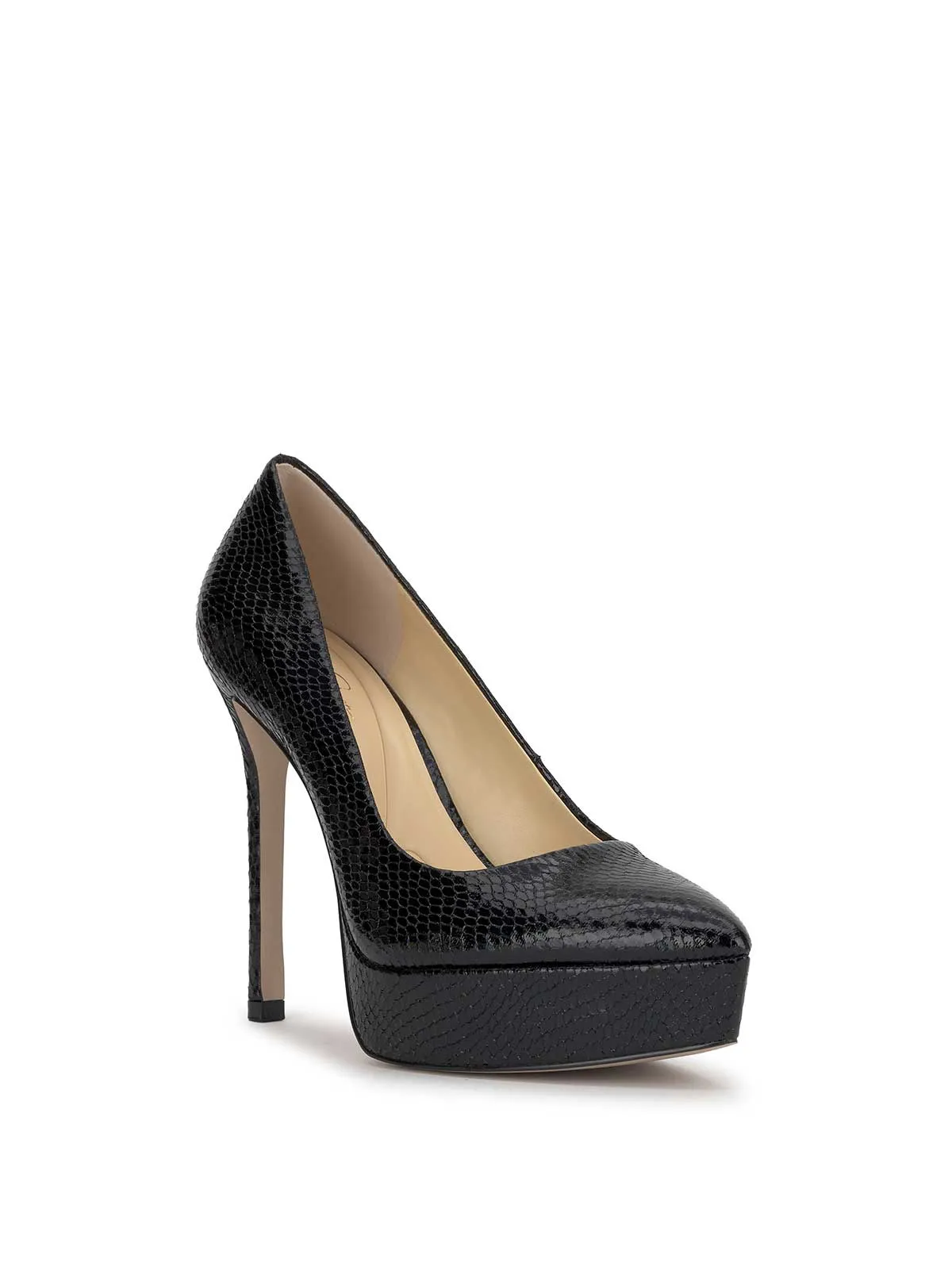 Sinelia Platform Pump in Black Snake sold by Jessica Simpson product image thumbnail 4