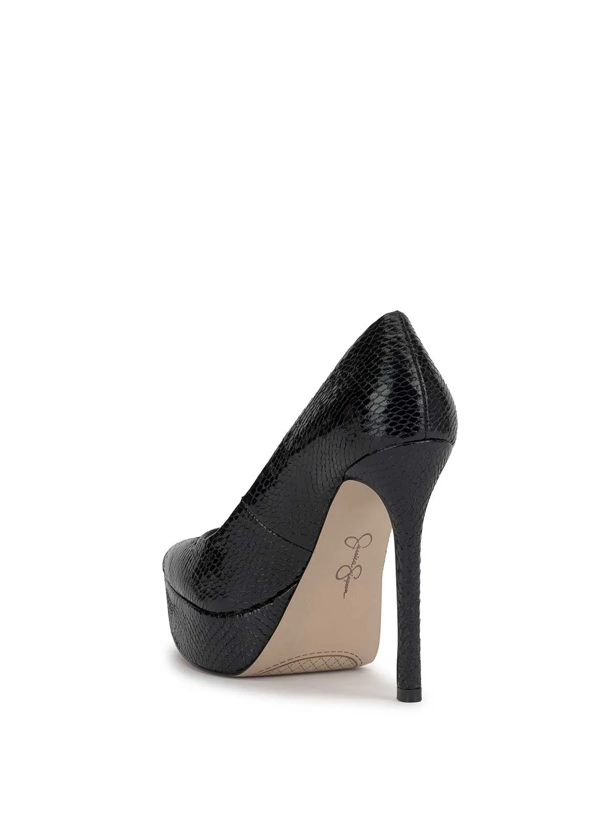 Sinelia Platform Pump in Black Snake sold by Jessica Simpson product image thumbnail 3