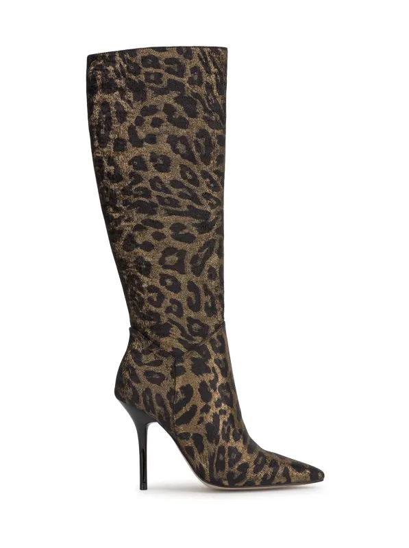Lovienn Knee High Boot in Leopard sold by Jessica Simpson